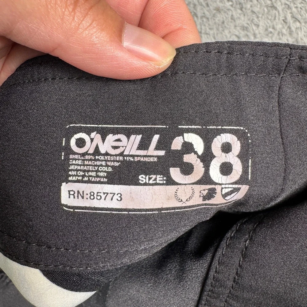 Y2K ONeill SuperFreak Mens 39 Board Shorts Swim Trunks Surf Skater Green Vintage